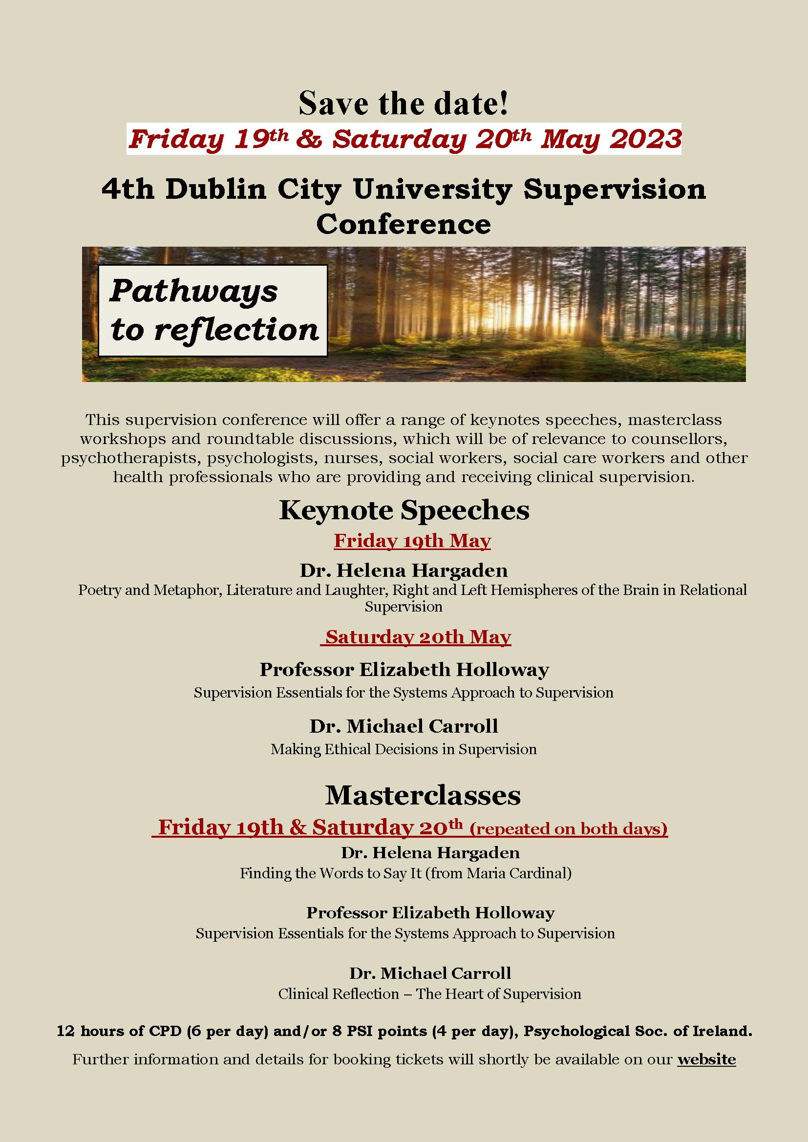 4th Dublin City University Supervision Conference - Irish Association ...